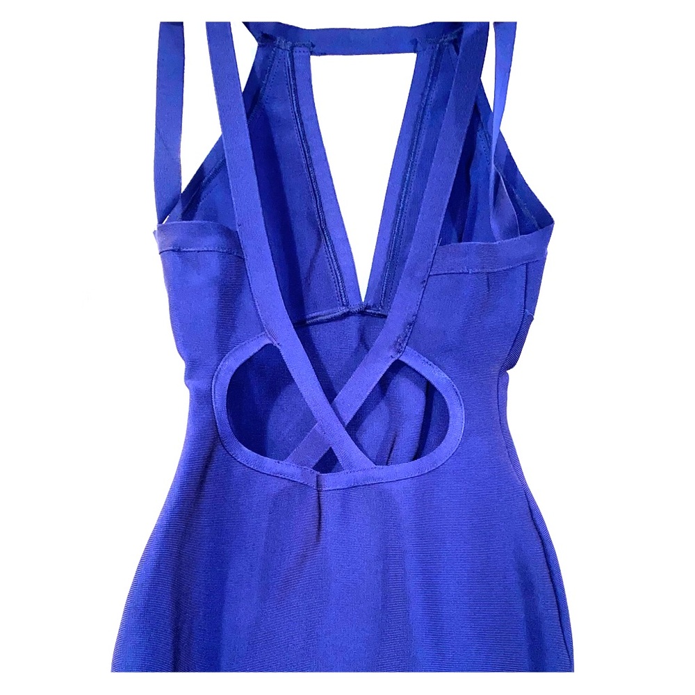 Hot Miami Styles Navy Blue Dress